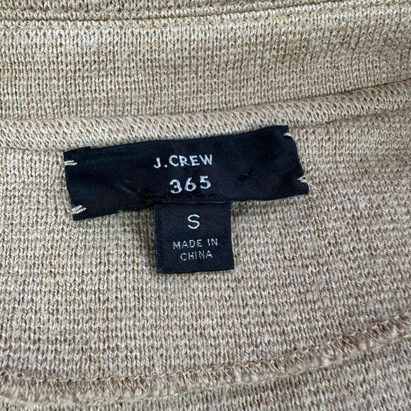 J. Crew Sweater Blazer Womens Small Tan Camel Sophie Open Front Cardigan Knit - Picture 3 of 6
